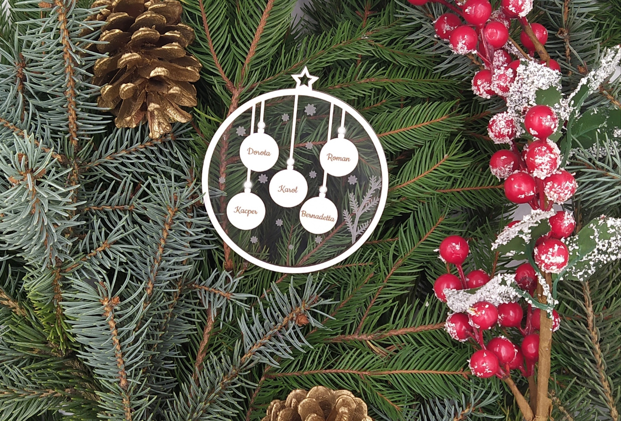 Bombka 3D rodzina - różne rodzaje - obrazek 3