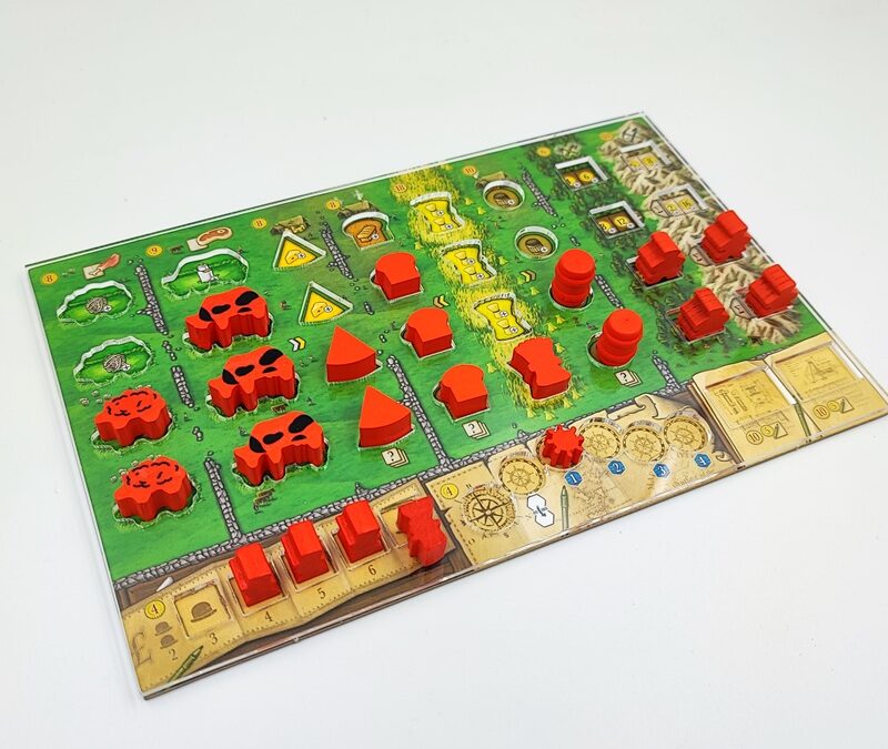 Nakładka / organizer na planszetkę do gry Klany Kaledonii (Clans of Caledonia)