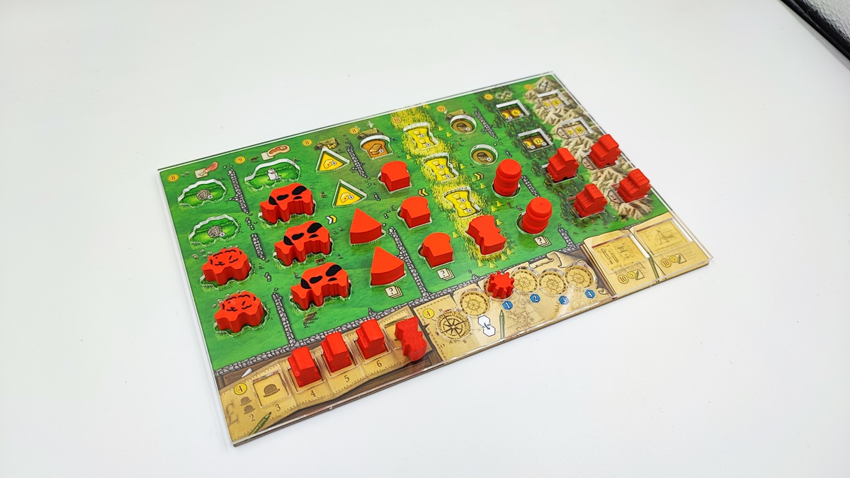 Nakładka / organizer na planszetkę do gry Klany Kaledonii (Clans of Caledonia)