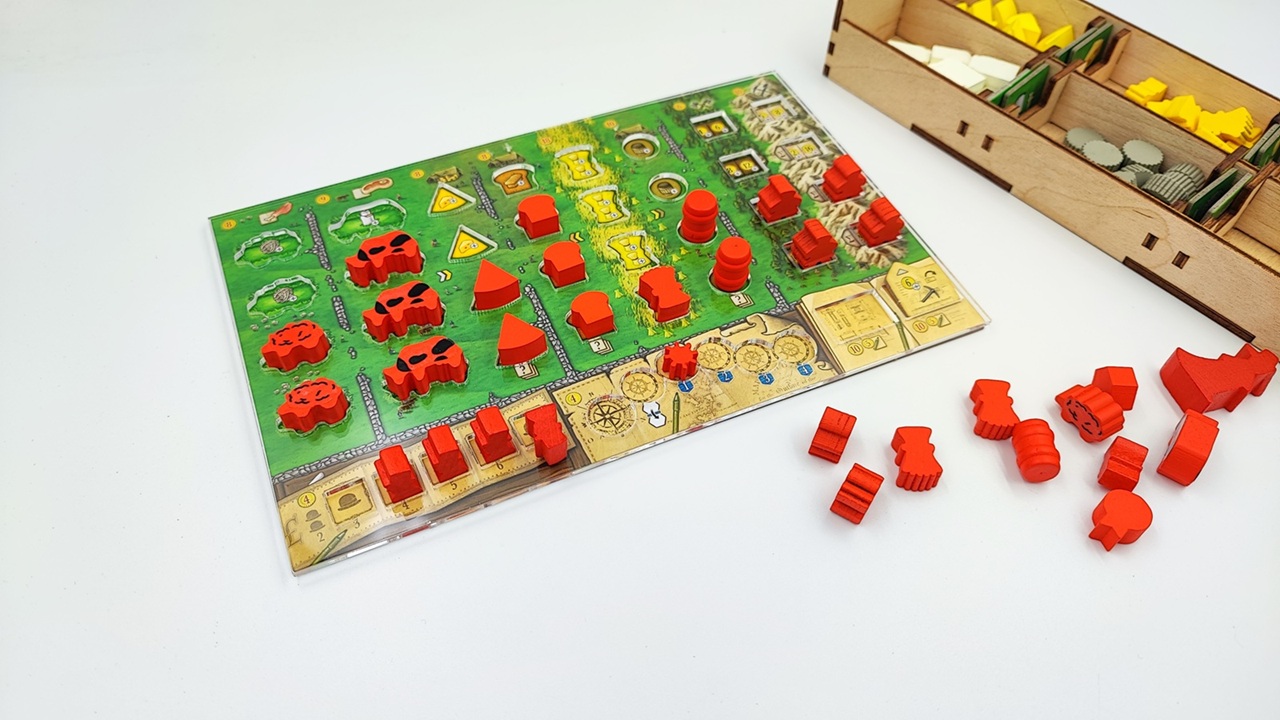 Nakładka / organizer na planszetkę do gry Klany Kaledonii (Clans of Caledonia) - obrazek 4